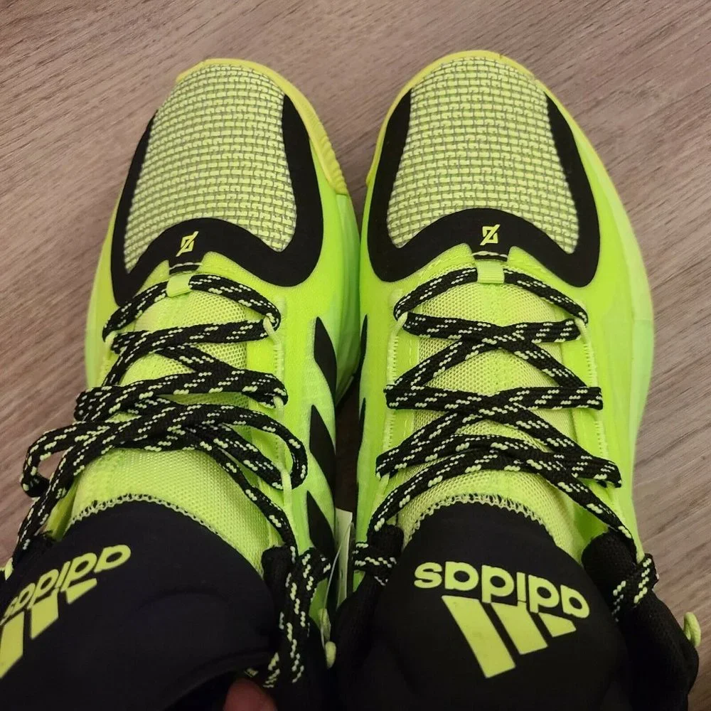 Adidas D Rose 11 Mens FU7405 Signal Green Adizero‎ Basketball Shoes Size 7
